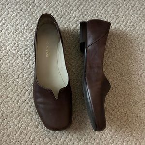 Antonio Melani Dark Brown Flats, Size 8